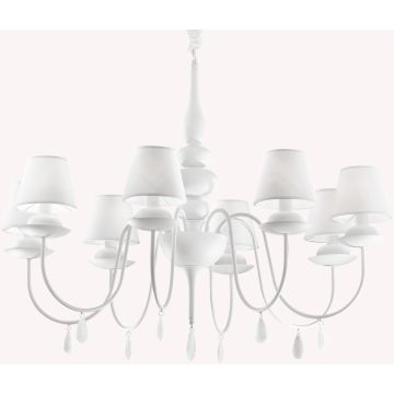 Ideal Lux BLANCHE 035574 Люстра 8x40W/E14 ip20