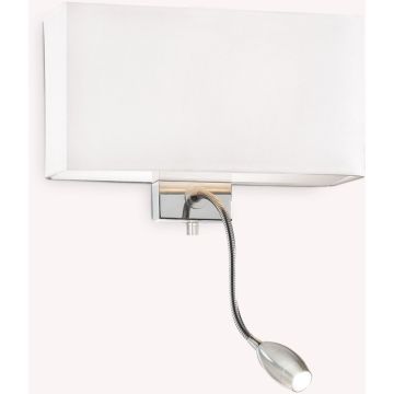 Ideal Lux HOTEL 035949 Светильник за стена 1x60W/E27+1x1,5W/LED ip20