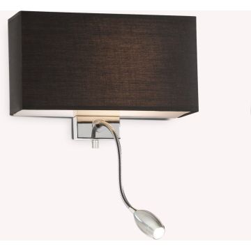 Ideal Lux HOTEL 035956 Светильник за стена 1x60W/E27+1x1,5W/LED ip20