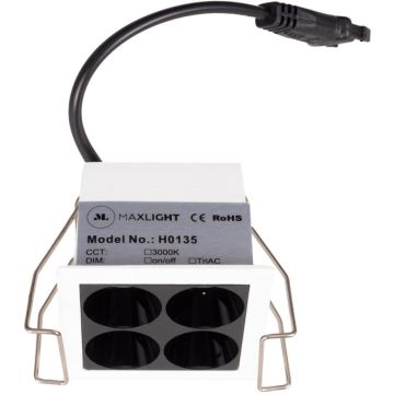 Maxlight X-LINE H0135 Вградено спот светило 4x5w/led 3000k 350lm ip20