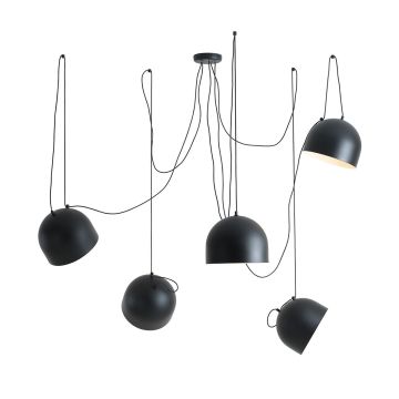 Aldex NOOR 5 BLACK 1122F1 lampa wisząca 5x15W/E27