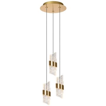 Lucide KLIGANDE 13496/21/02 Висяща лампа 3x7w/led 2700k 720lm ip20