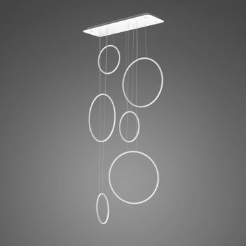 Altavola Design Ledowe okręgi LA076/P_90_in_4k_white_dimm Висяща лампа 6x130W/LED 4000K 7800lm IP44