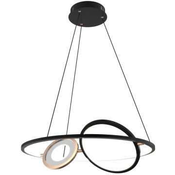 Altavola Design Seppia LA115/P_62_1+2_3k_black_gold Висяща лампа 1+2x45W/LED 3000K 2750lm IP20