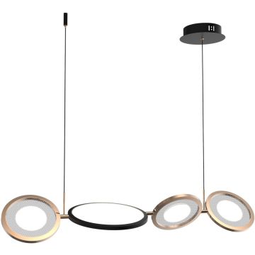 Altavola Design Seppia LA115/P_98_3k_black_gold Висяща лампа 1+3x35W/LED 3000K 2100lm IP20