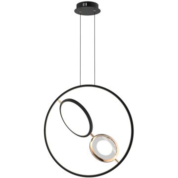 Altavola Design Seppia LA115/X_62_1+2_3k_black_gold Висяща лампа 1+2x45W/LED 3000K 2750lm IP20