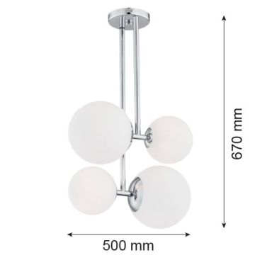 Argon ASPEN 1646 Висяща лампа 4x15W/E27 IP20