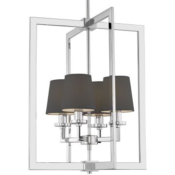 Cosmolight LONDON P04021CH-BK Таванна лампа 4x40W/E14 IP20