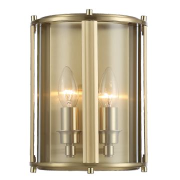 Cosmolight NEW YORK W02194BR Светильник за стена 2x40W/E14 ip20