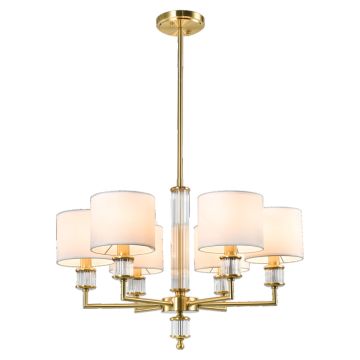 Cosmolight SUTTON P06692BR-WH Таванна лампа 6x40W/E14 ip20