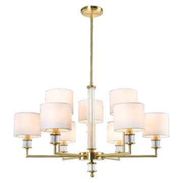 Cosmolight SUTTON P09685BR-WH Таванна лампа 9x40W/E14 ip20