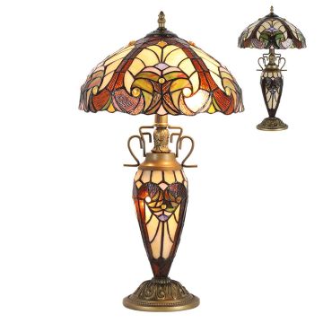 Prezent TIFFANY XX. 1702 Масичка лампа 2x60W/E27|1x7W/E14 IP20