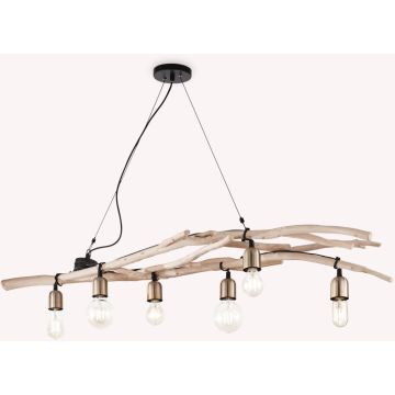 Ideal Lux DRIFTWOOD 180922 Висяща лампа 6x60W/E27 ip20