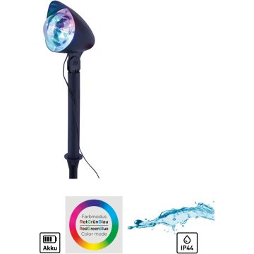 Paul Neuhaus DISCO 19035-18 Градински фар 1x3W/LED RGB ip44