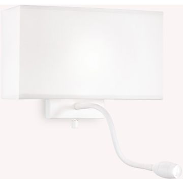 Ideal Lux HOTEL 215693 Светильник за стена 1x60W/E27+1x1,5W/LED ip20