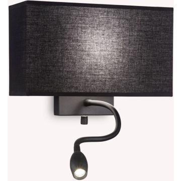 Ideal Lux HOTEL 215709 Светильник за стена 1x60W/E27+1x1,5W/LED ip20