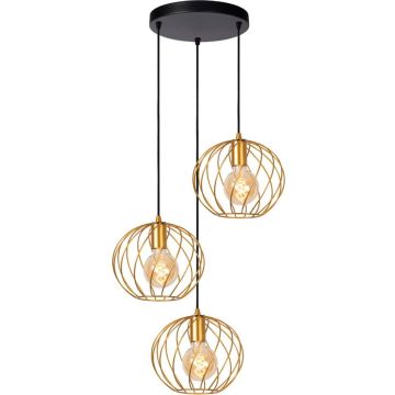 Lucide DANZA 21428/13/02 Висяща лампа 3x40w/e27 ip20