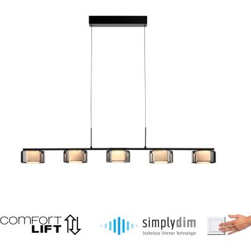 Paul Neuhaus RIKA 2116-18 Висяща лампа 5x42W/LED 3000k 5000lm ip20