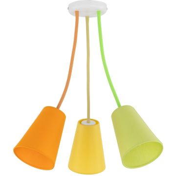 TK Lighting WIRE COLOUR 2106 Таванна лампа 3x60W/E27