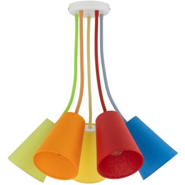 TK Lighting WIRE COLOUR 2107 Таванна лампа 5x60W/E27