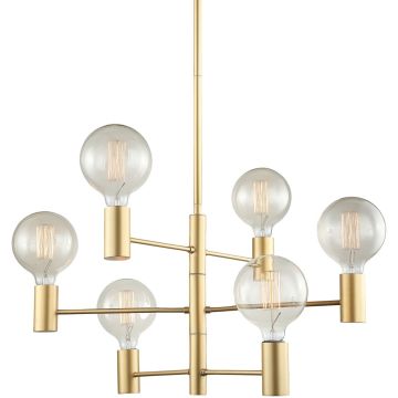 Italux Veva MDM3339/6 GD Таванна лампа 6x40W/E27 IP20