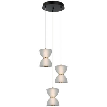 Italux Tica PND-83949-3-BK Висяща лампа 1x22W/LED 3000K 950lm IP20