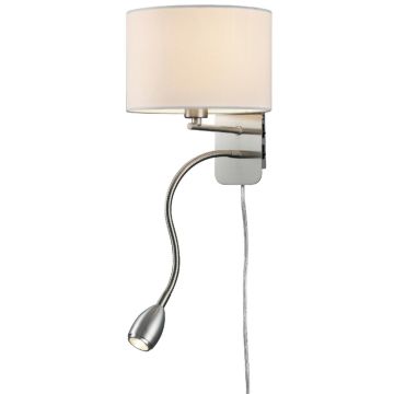 Trio HOTEL 271170201 Светильник за стена 2x43w/led+e14 3000k 310lm ip20