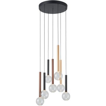Italux Alinos PND-24019-7A-BK Висяща лампа 7x28W/LED 3000K 2205lm IP20