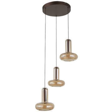 Italux Carote PND-24011-3-COPP Висяща лампа 3x16W/LED 3000K 1002lm IP20