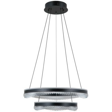 Italux Morte PND-34535-2L-BK Висяща лампа 2x70W/LED 3000K/4000K/6000K 4900lm IP20