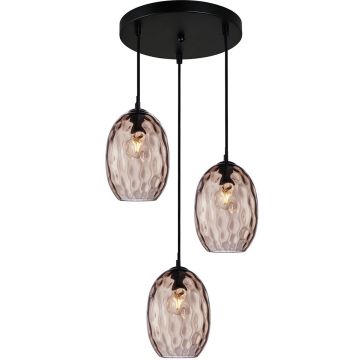 Italux Novala PND-3031-3A-BK-CF Висяща лампа 3x40W/E27 IP20