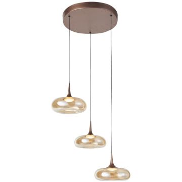 Italux Tenele PND-24028-3A-COPP Висяща лампа 3x21W/LED 3000K 1300lm IP20