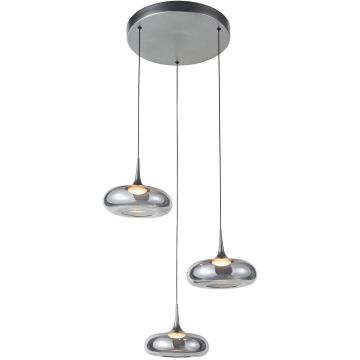Italux Tenele PND-24028-3A-SILV Висяща лампа 3x21W/LED 3000K 1300lm IP20