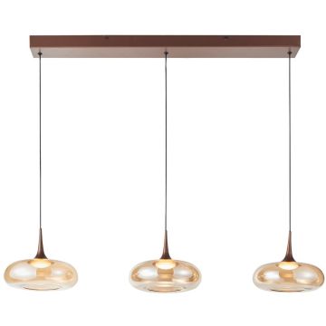 Italux Tenele PND-24028-3B-COPP Висяща лампа 3x21W/LED 3000K 1300lm IP20