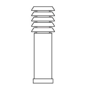 Norlys ALTA 293BC Стойка лампа 1x9W/E27 IP65