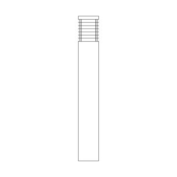 Norlys HALMSTAD 296BC Стойка лампа 1x9W/E27 IP65