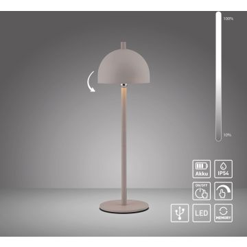 Paul Neuhaus BELLIS 19244-39 Масичка лампа 1x2,5W/LED 3000k 210lm ip54