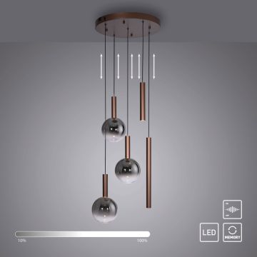 Paul Neuhaus BOWL 2285-23 Висяща лампа 5x6,3W/LED 2700k 1450lm ip20
