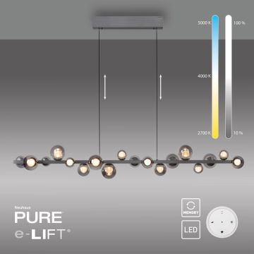 Paul Neuhaus PURE E-POPUP 2558-15 Висяща лампа 18x1,8W/LED 2200-5000k 1070lm ip20
