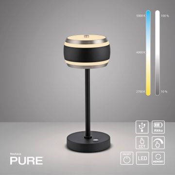 Paul Neuhaus PURE FALLING RINGS 4503-18 Масичка лампа 1x8W/LED 2200-5000k 310lm ip20