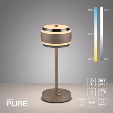 Paul Neuhaus PURE FALLING RINGS 4503-97 Масичка лампа 1x8W/LED 2200-5000k 310lm ip20