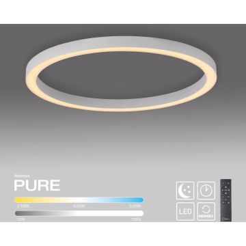 Paul Neuhaus PURE LINES ROUND 6306-16 Таванна лампа 1x42W/LED 2200-5000k 4300lm ip20