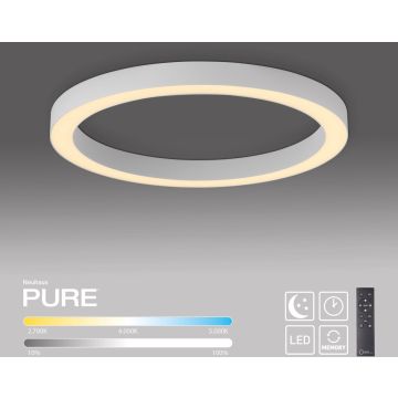 Paul Neuhaus PURE LINES ROUND 6309-16 Таванна лампа 1x30W/LED 2200-5000k 3300lm ip20