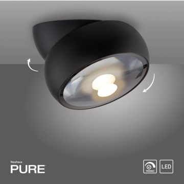 Paul Neuhaus PURE MOVE 6235-18 Таванна лампа 1x12W/LED 2700k 650lm ip20