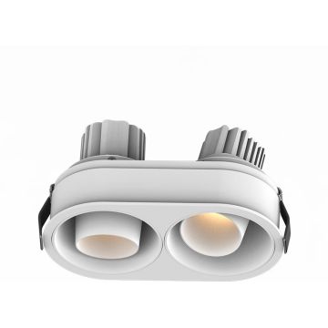Zambelis RECESSED SPOT LED S175 Вградено спот светило 2x10W/led 3000K 1440lm IP44