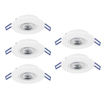Eglo GEDREZ 300185 Вградено спот светило 5x4.9W/LED 2700K, 4000K, 6500K 2600lm ip20