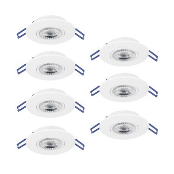 Eglo GEDREZ 300186 Вградено спот светило 7x4.9W/LED 2700K, 4000K, 6500K 3640lm ip20