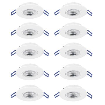 Eglo GEDREZ 300187 Вградено спот светило 10x4.9W/LED 2700K, 4000K, 6500K 5200lm ip20