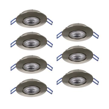 Eglo GEDREZ 300195 Вградено спот светило 7x4.9W/LED 2700K, 4000K, 6500K 3640lm ip20