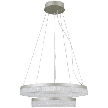 Italux Pantal PND-34533-2L-SILV Висяща лампа 2x36W/LED 3000K/4000K/6000K IP20